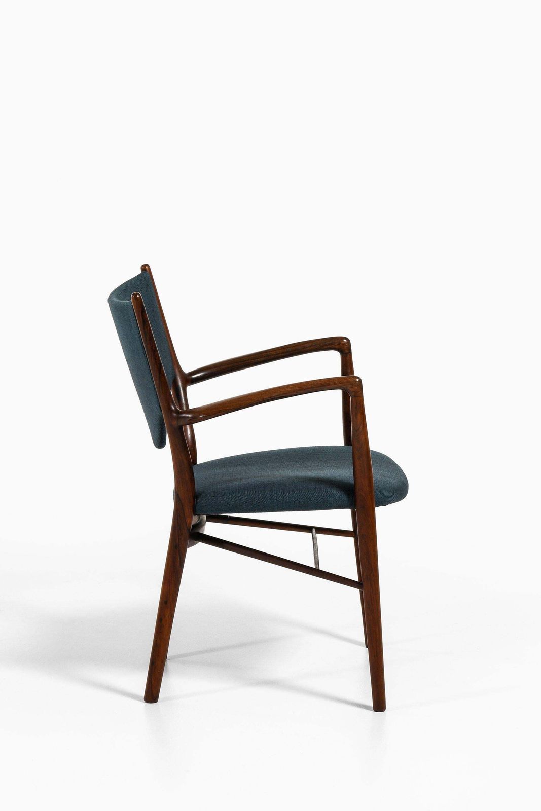 Pair Of Armchairs In Rosewood And Original Fabric By Finn Juhl, 1946 photo Furniture