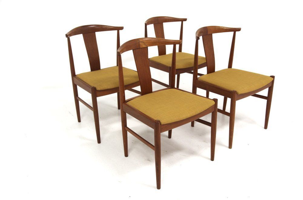 Teak Chairs, Sweden, 1960, Set Of 4 photo for sale