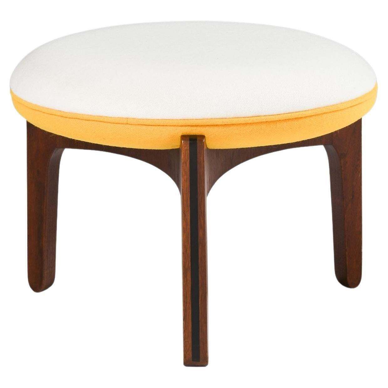 Stool In Teak And Wool Fabric From Kvadrat By Svend Ellekær, 1962