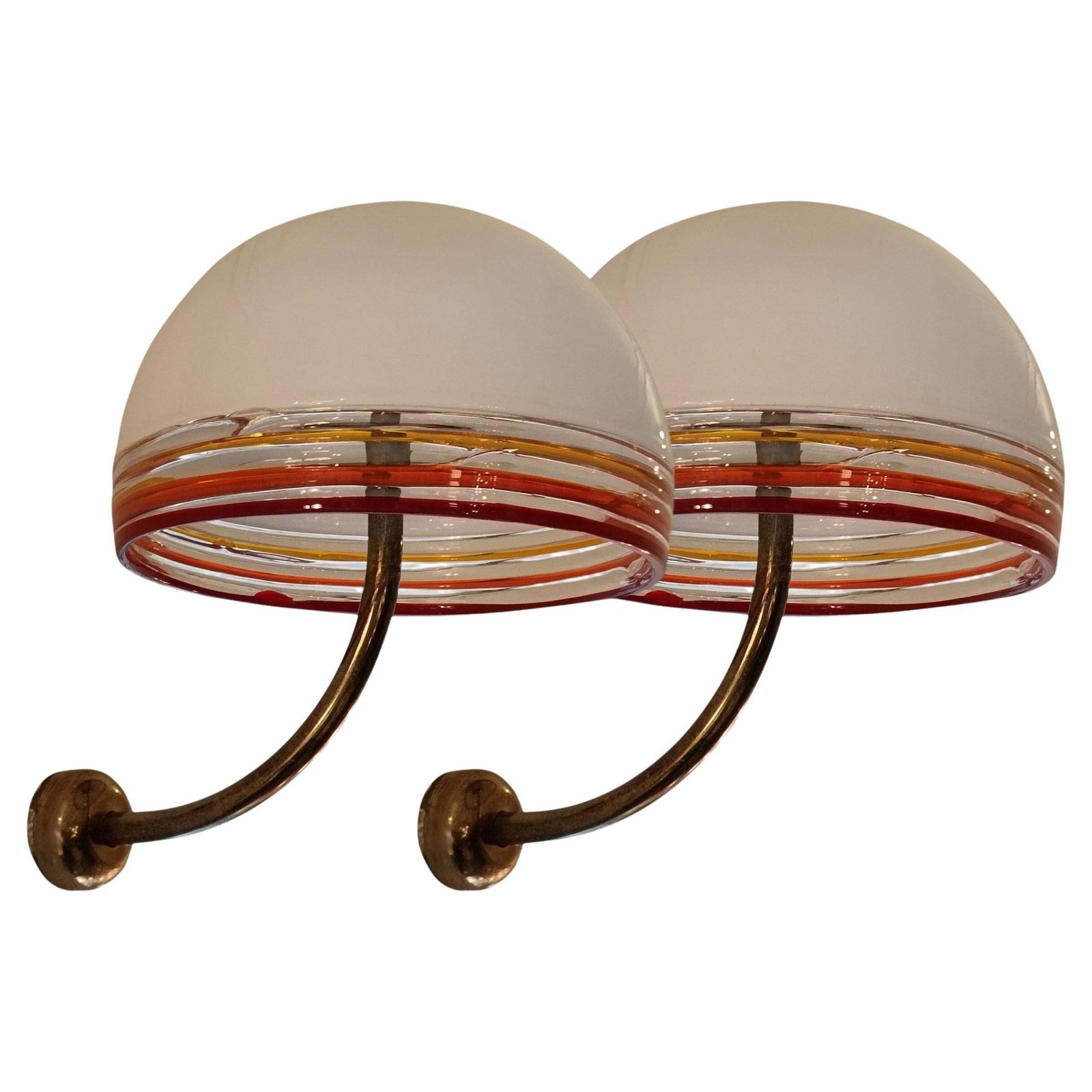 Roberto Pamio And Renato Toso For Leucos Pair Of "Febo" Wall Lamps, 1960