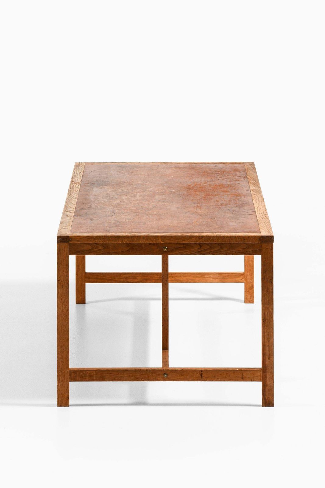 Coffee Table In Oak And Leather By Peter Hjorth & Arne Karlsen photo Furniture