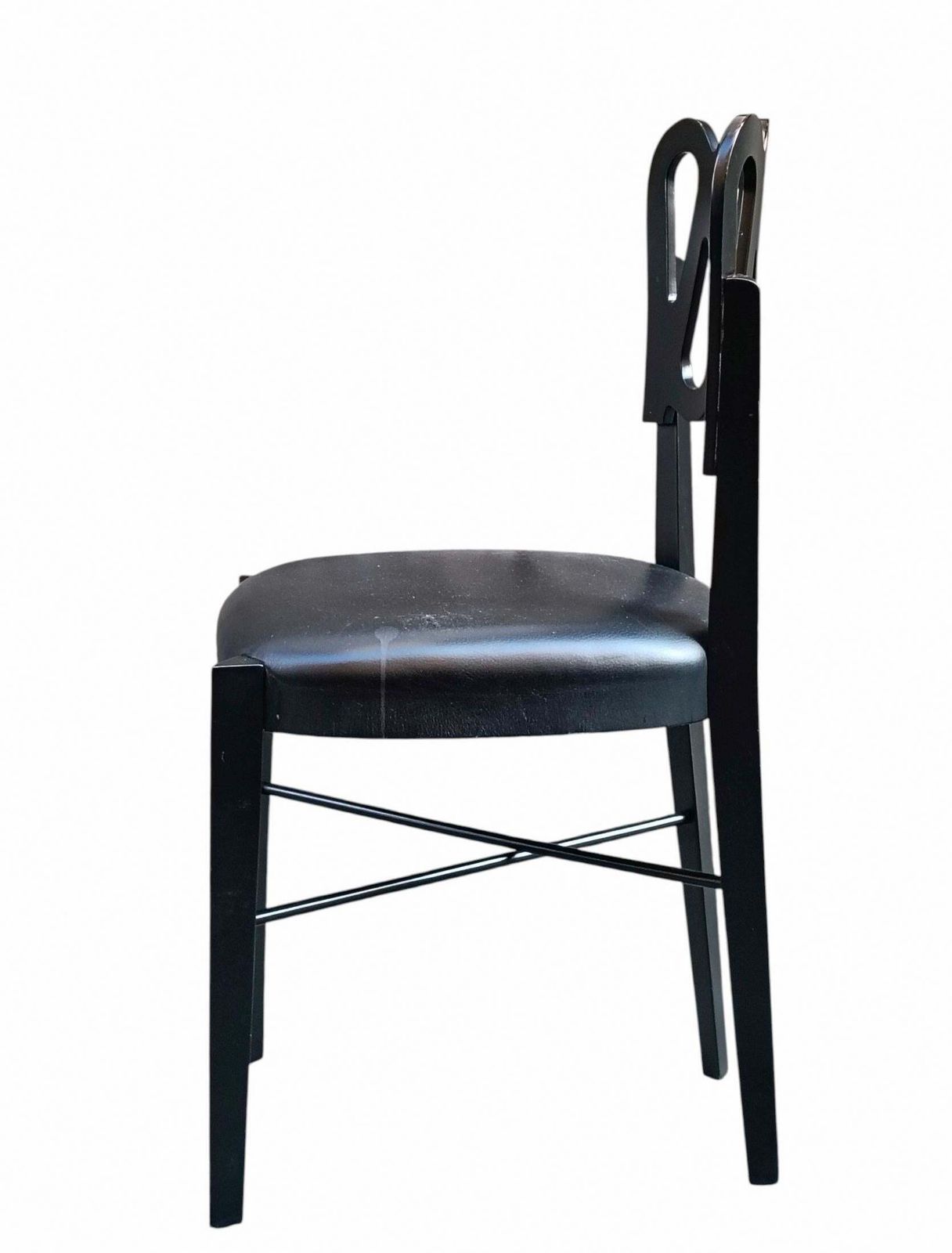 Gio Ponti Per F.Lli Montina Sedia Nera Mod. "969", Italia 1960s photo Furniture