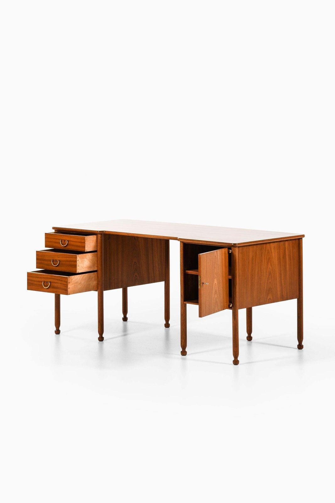 Freestanding Desk In Mahogany And Brass By Josef Frank, 1937 photo 12152.0