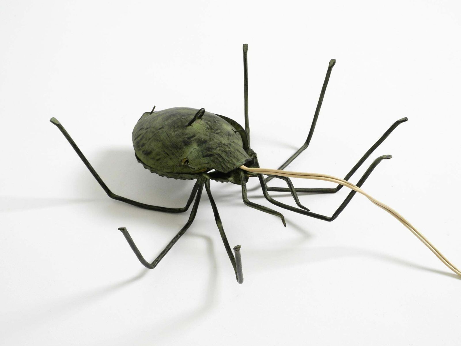 photo vintage Beautiful Italian Mid Century Modern "Spider" Wall Lamp Made Of Metal