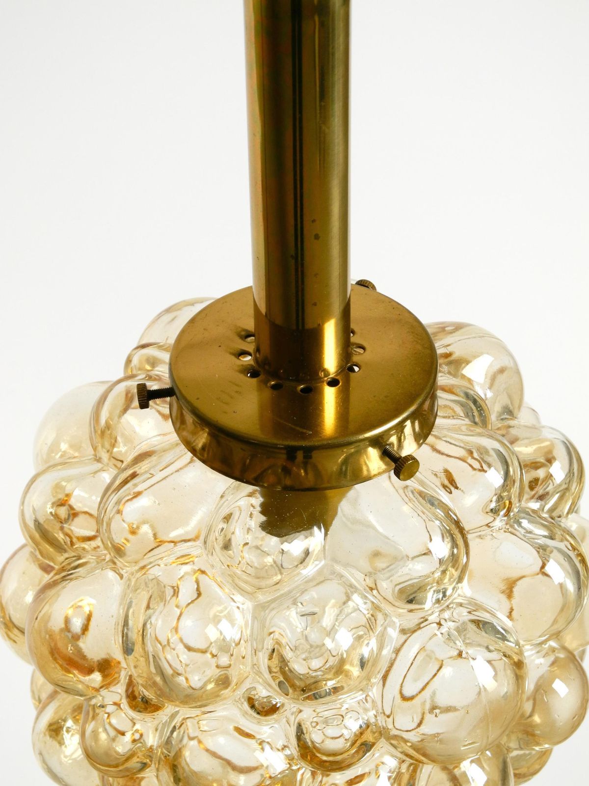 Lighting Original Glass Bubble Pendant Lamp From The 1960s  Manufactured By Limburg photo