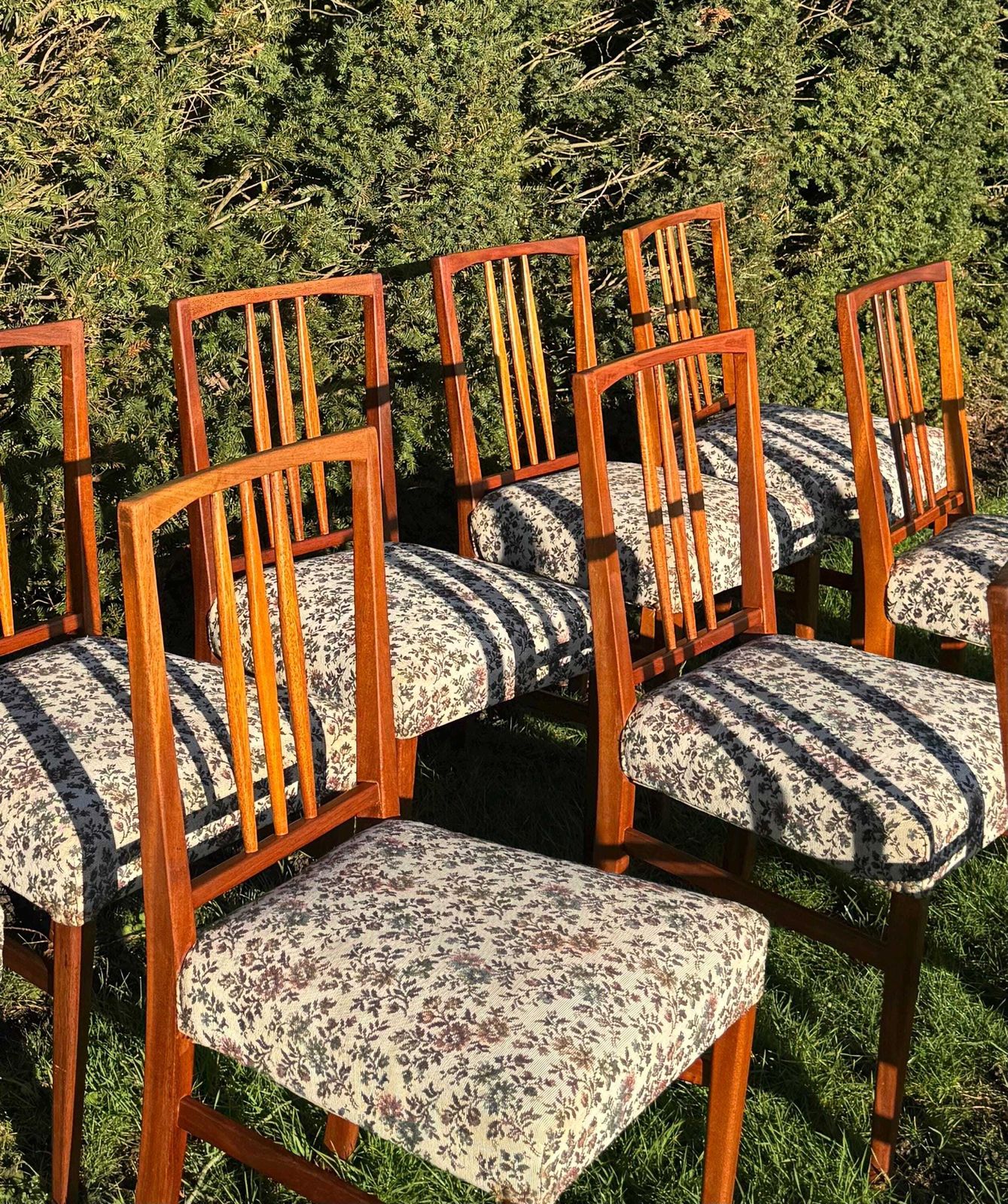 Ten Mid Century Teak Dining Chairs By Gordon Russell 1960 photo furniture