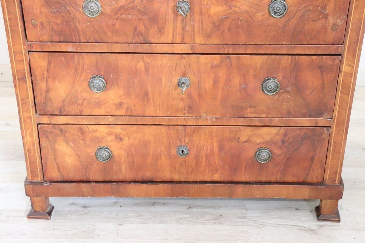 Antique Chest Of Drawers In Walnut, Late 19th Century photo Furniture