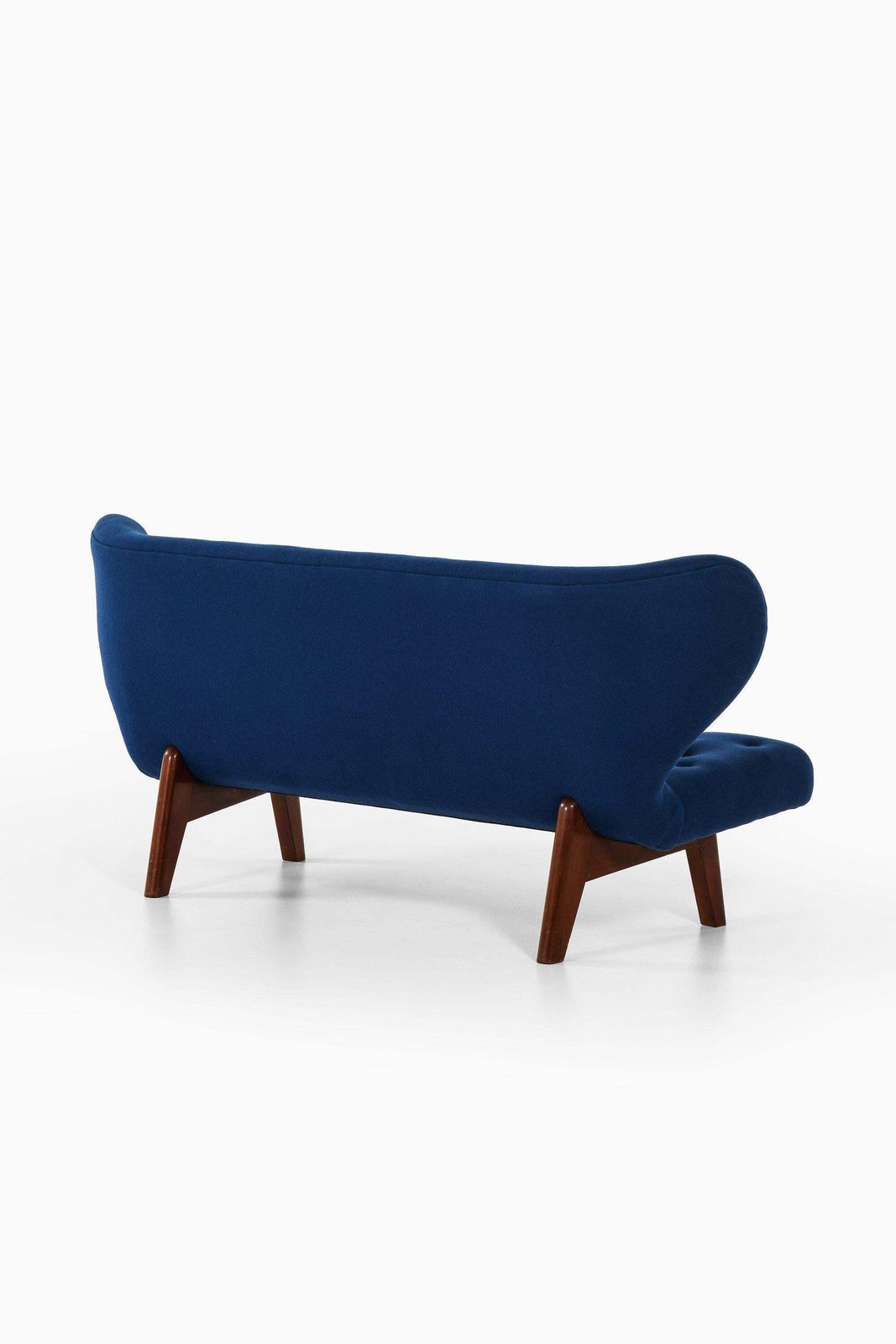 Sofa In Teak And Reupholstered In Kvadrat Fabric, 1940's photo Furniture