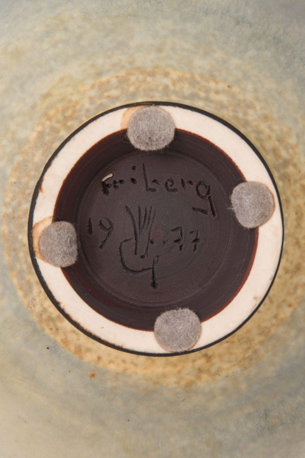 Ceramic Vase In Hare Fur Glaze By Berndt Friberg photo vinterior