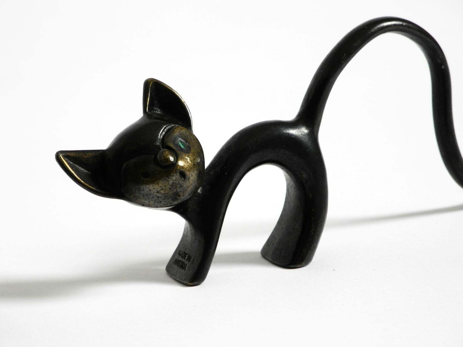 photo vinterior Two Mid Century Brass Cats As Ring Holders By Walter Bosse For Herta Baller
