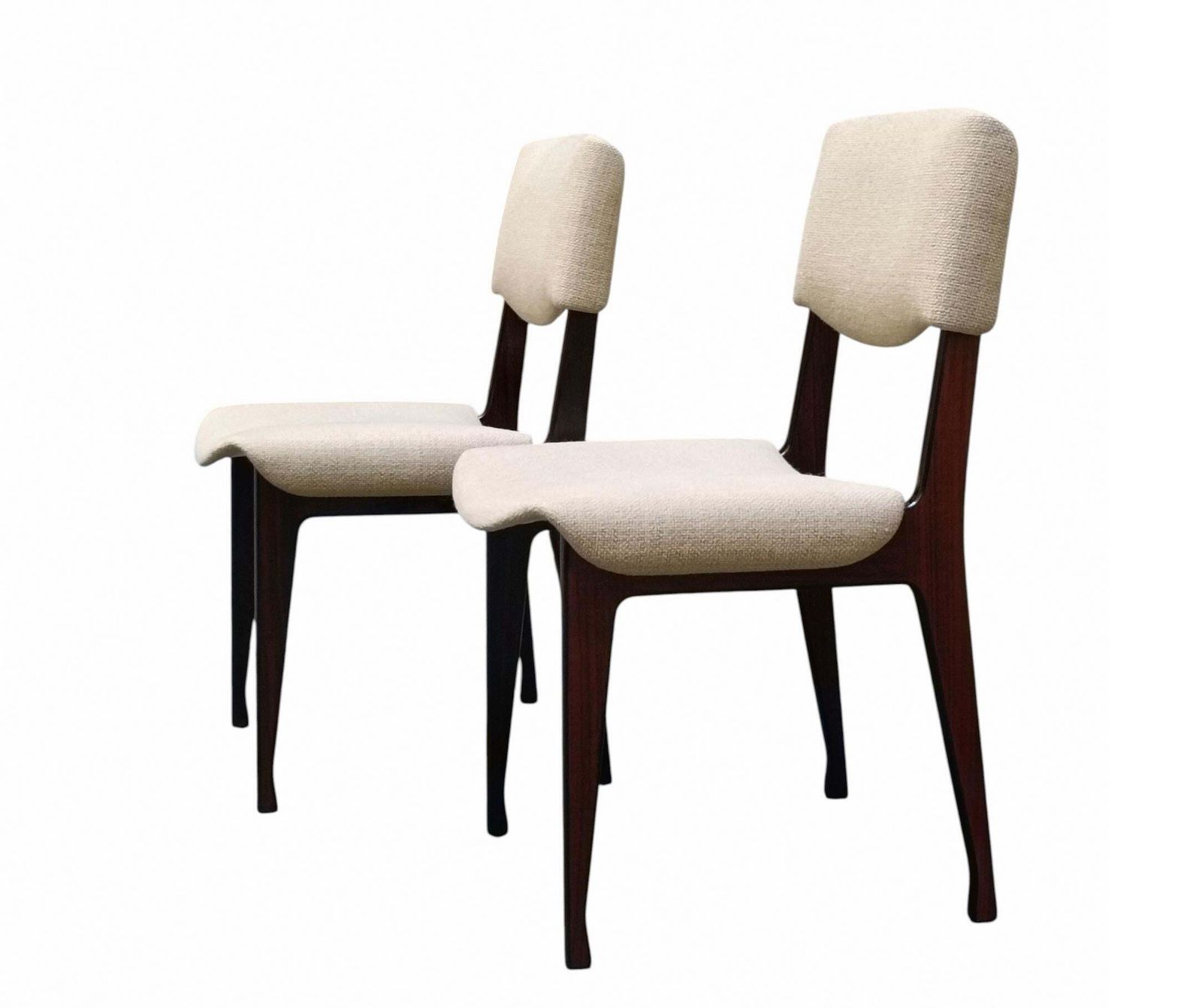 Ico Parisi Per Mim Roma Coppia Di Sedie Da Pranzo, Italia 1960s photo Furniture