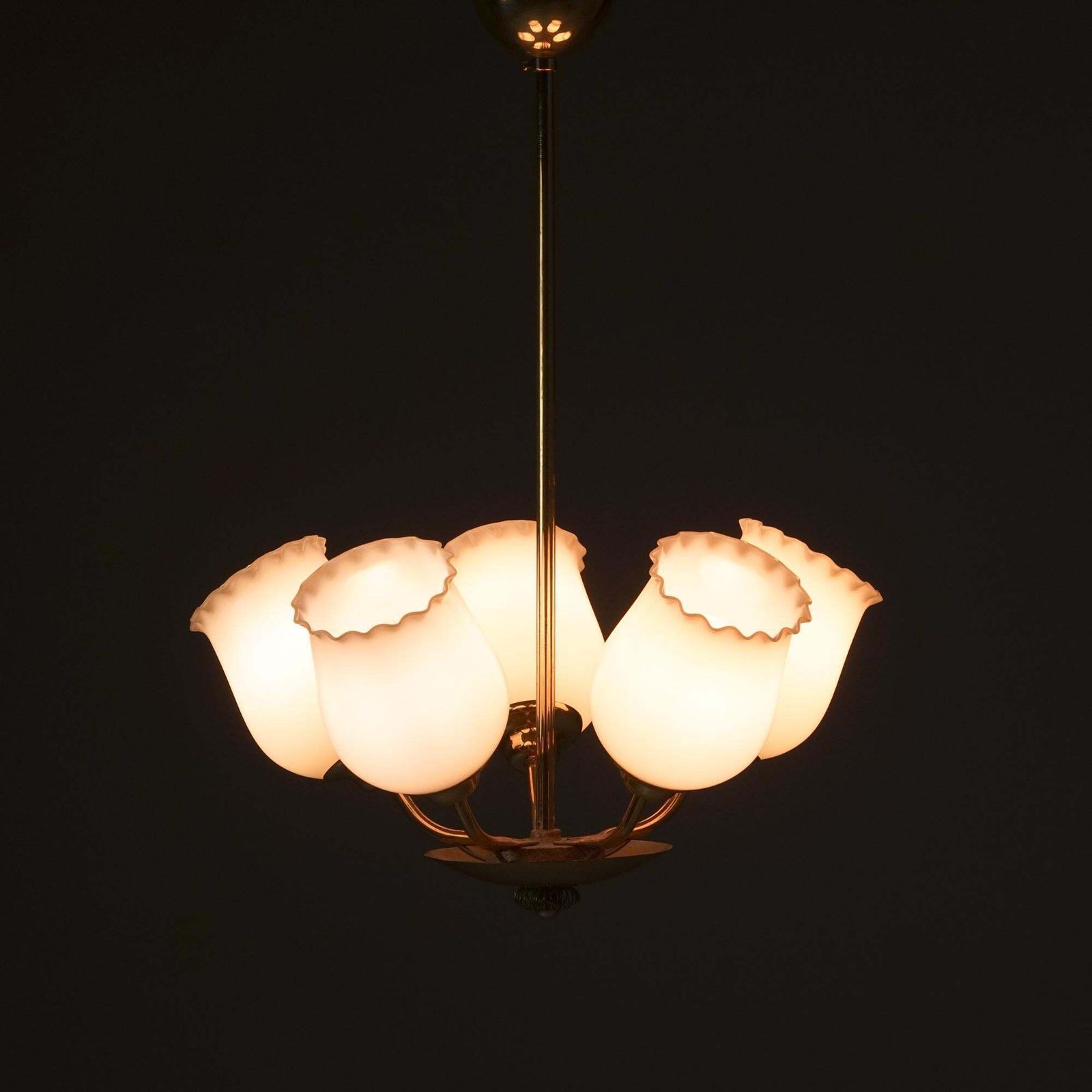 Scandinavian Modern Chandelier In Style Of Paavo Tynell, Finland, 1950s photo buy