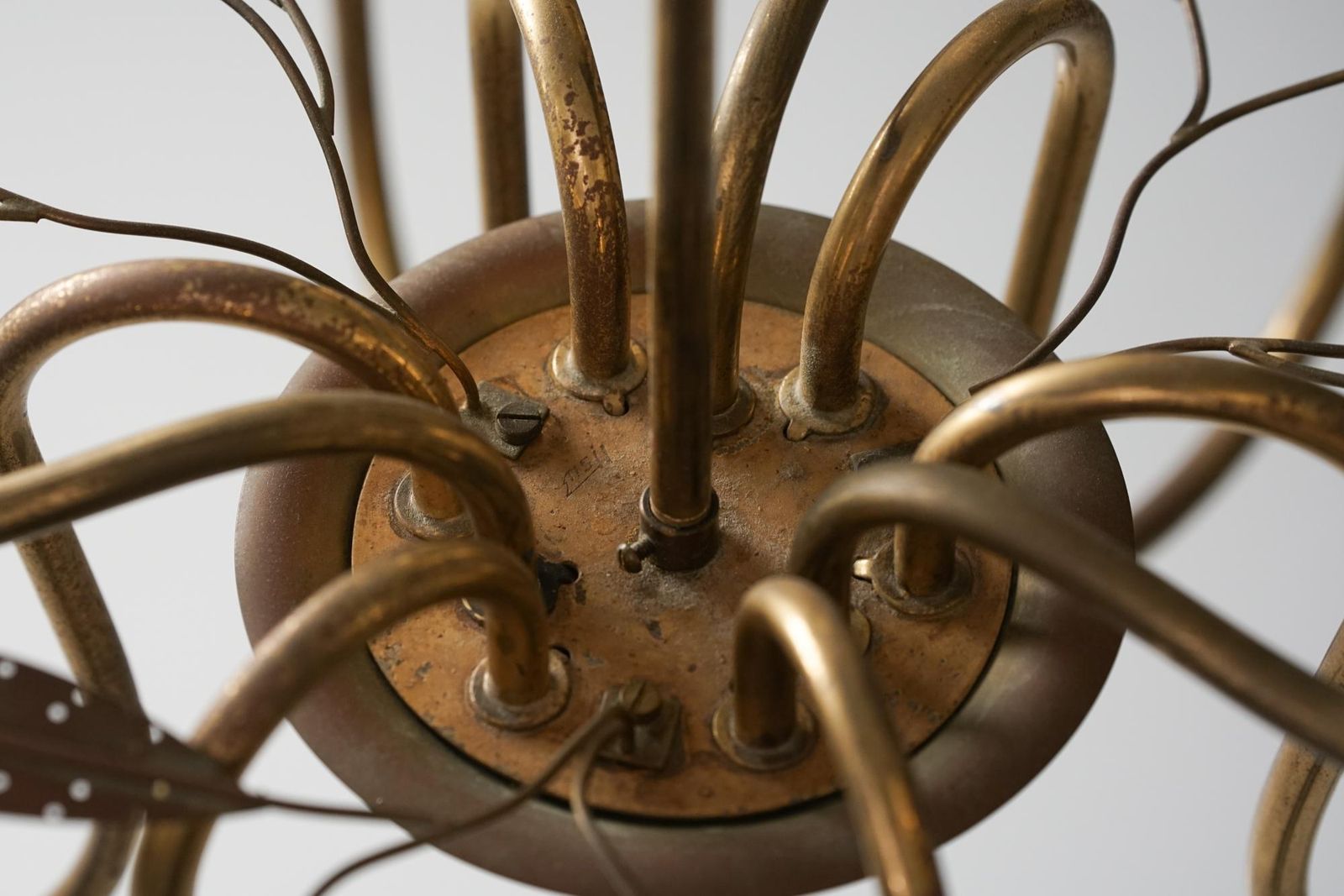 Rare And Large Model 85/9 Floral Chandelier, Itsu, 1950s photo buy
