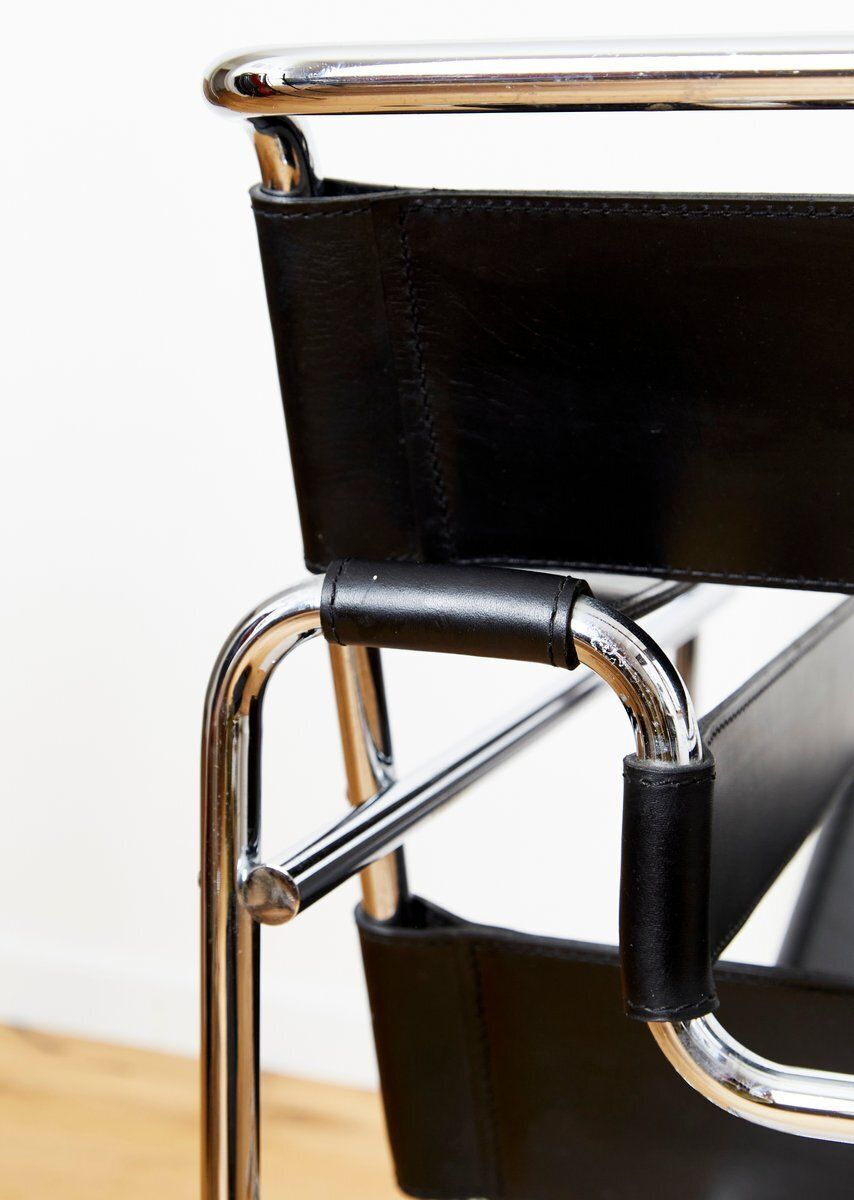 Furniture Wassily Chair By Marcel Breuer For Knoll International, 1980s photo