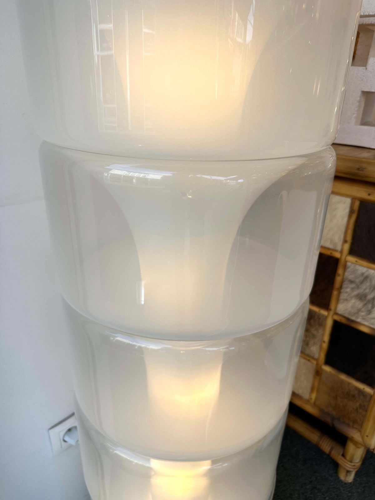 photo for sale Floor Lamp  Lt316 Murano Glass By Carlo Nason For Mazzega, Italy, 1970s