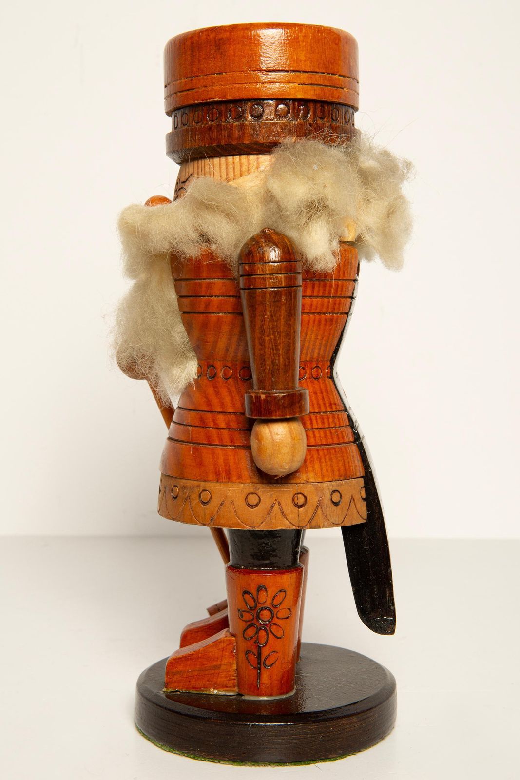 Home Decor Vintage Christmas Medium Nutcracker, Wood, Erzgebirge, Germany, 1970 photo
