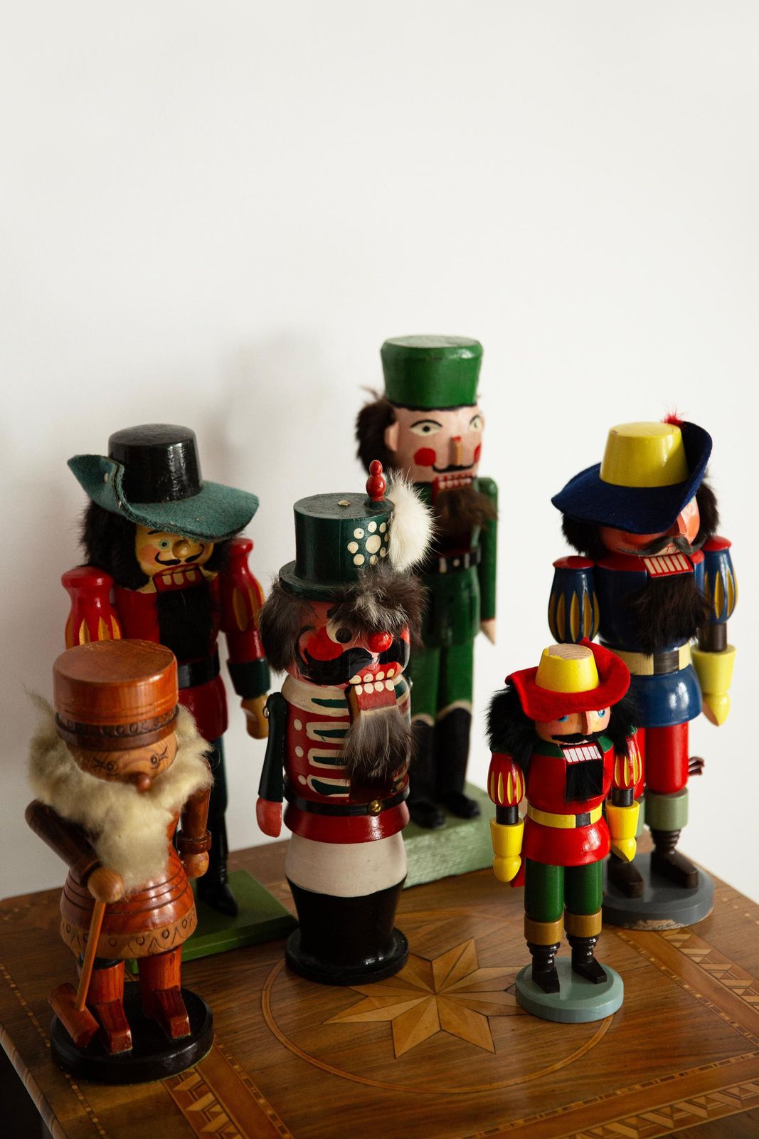 Vintage Christmas Big Red Nutcracker, Wood, Erzgebirge, Germany, 1970 photo vintage