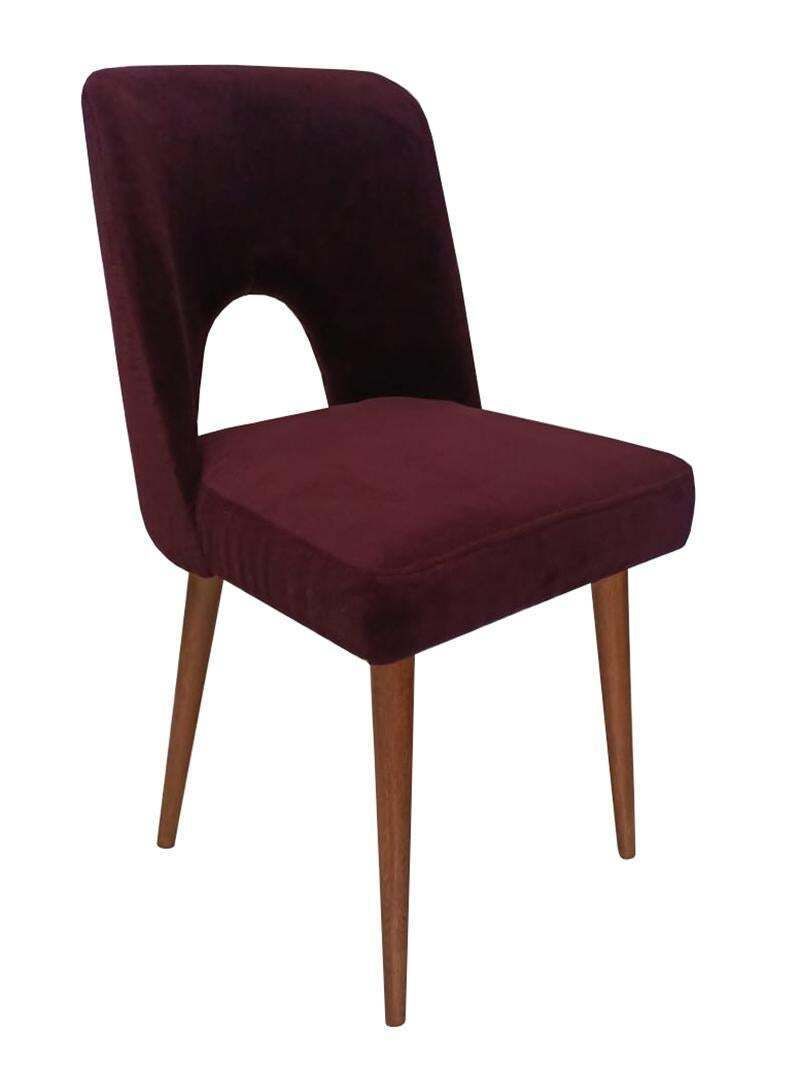 Eight Mid Century Shell Chairs, Purple Velvet Alexander, Dedar, Europe, 1960s photo furniture