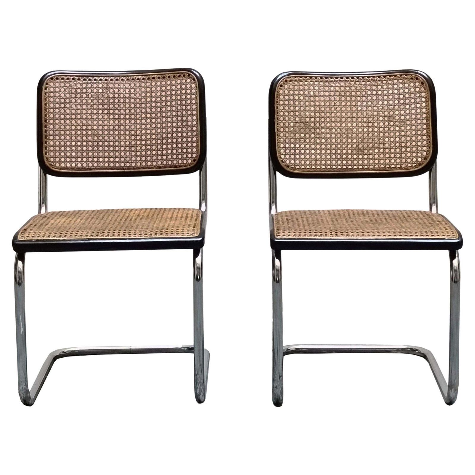 Marcel Breuer For Thonet Pair Of "Cesca" Chairs, Italy 1970s