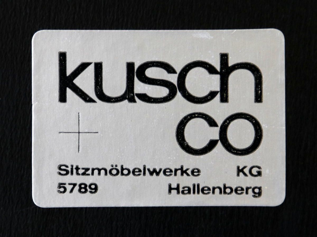 Set Of 4 Armchairs Kusch & Co Sitzmobelwerke, Germany, 80s photo vintage