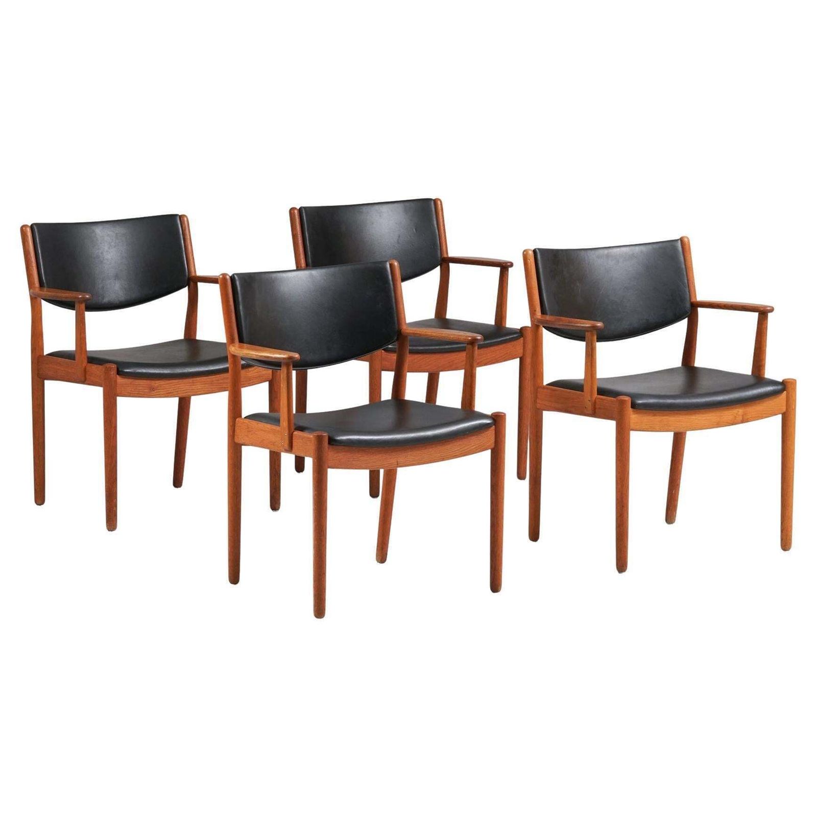 Model J62 Chairs, Poul Volther, Fdb Møbler, Denmark, 1960s