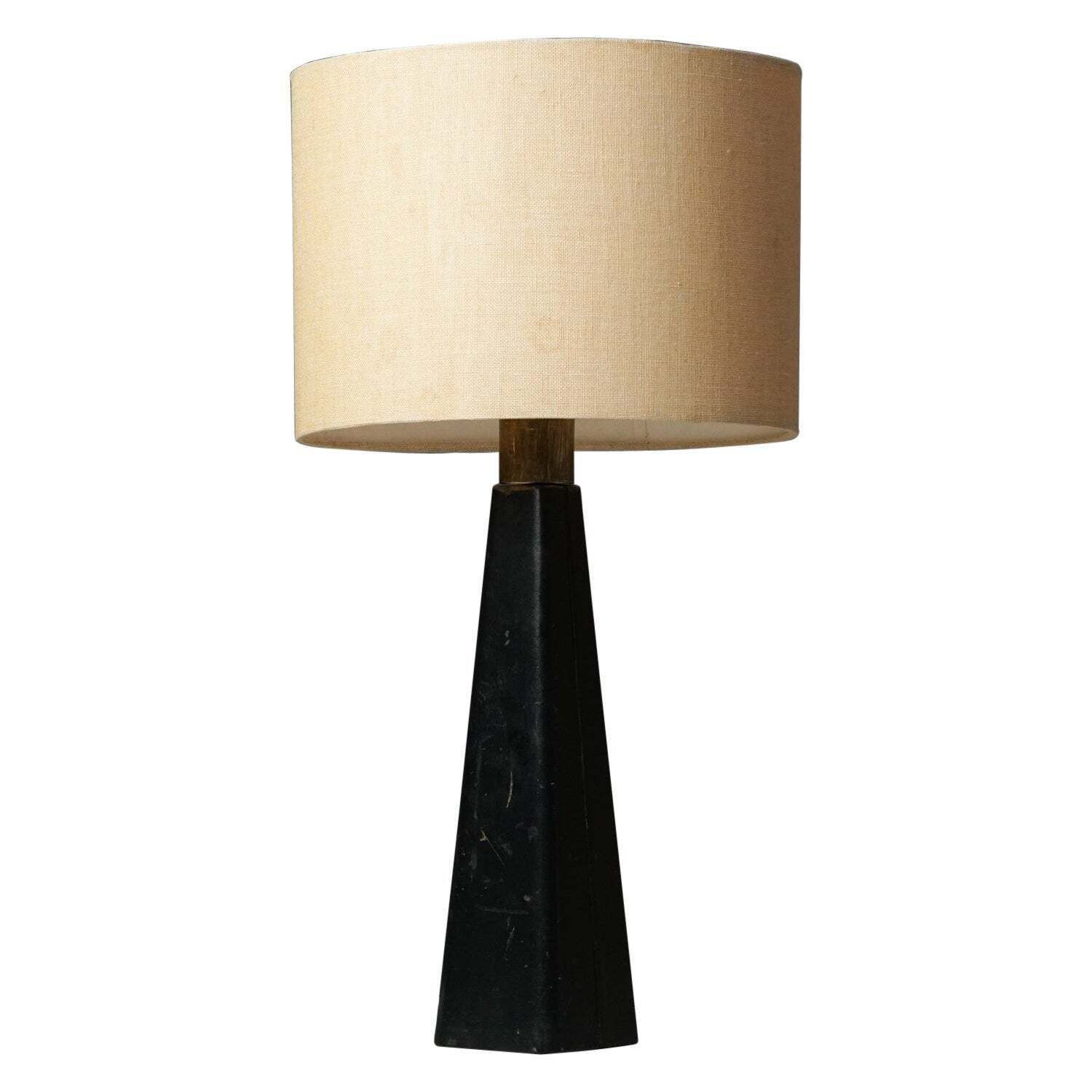 Model 46 017 Leather Table Lamp, Lisa Johansson Pape, Stockmann/Orno, 1960s