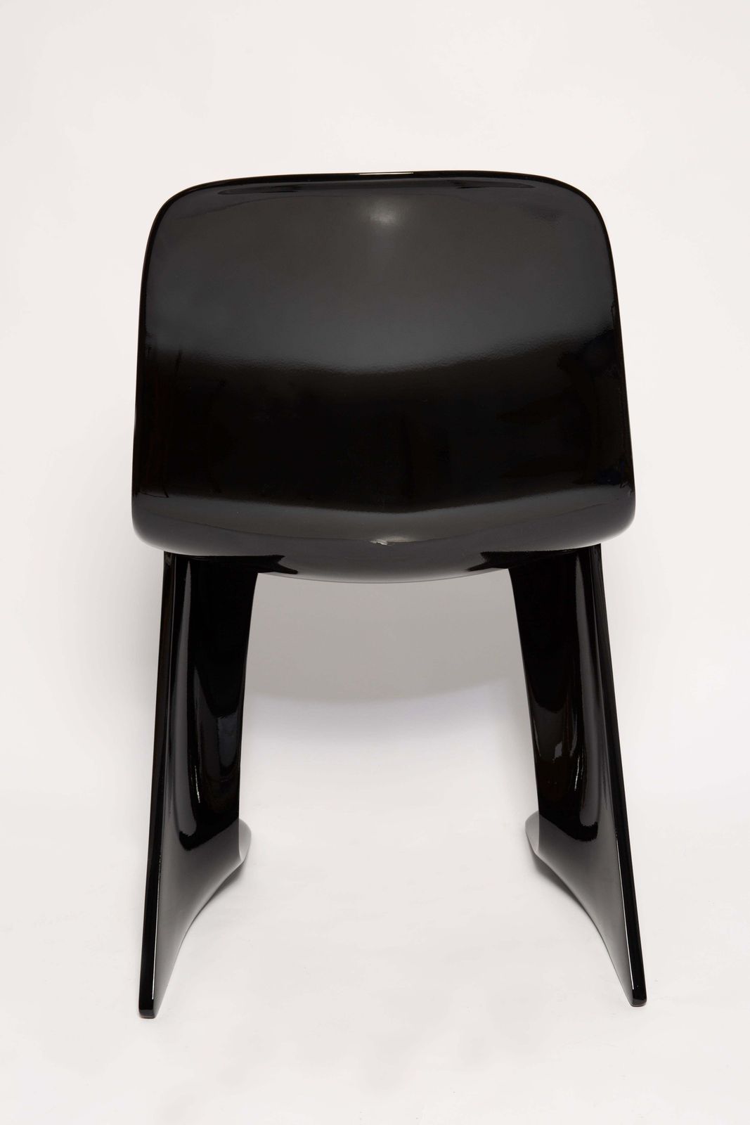 Mid Century Black Glossy Kangaroo Chair Designed By Ernst Moeckl, Germany, 1960s photo buy