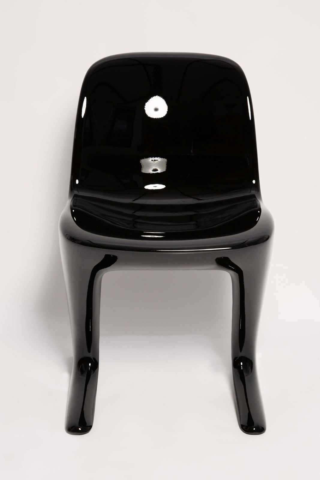 Eight Mid Century Black Kangaroo Chairs Designed By Ernst Moeckl, Germany, 1960s photo Furniture