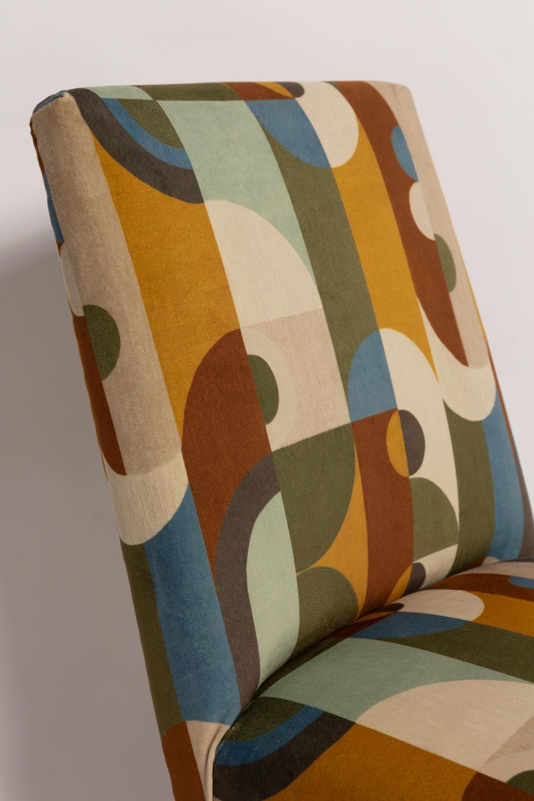 Meubels Set Van Tien Mid Century Stoelen In Reciproque Fluweel Van Casamance, Jaren 1960. photo