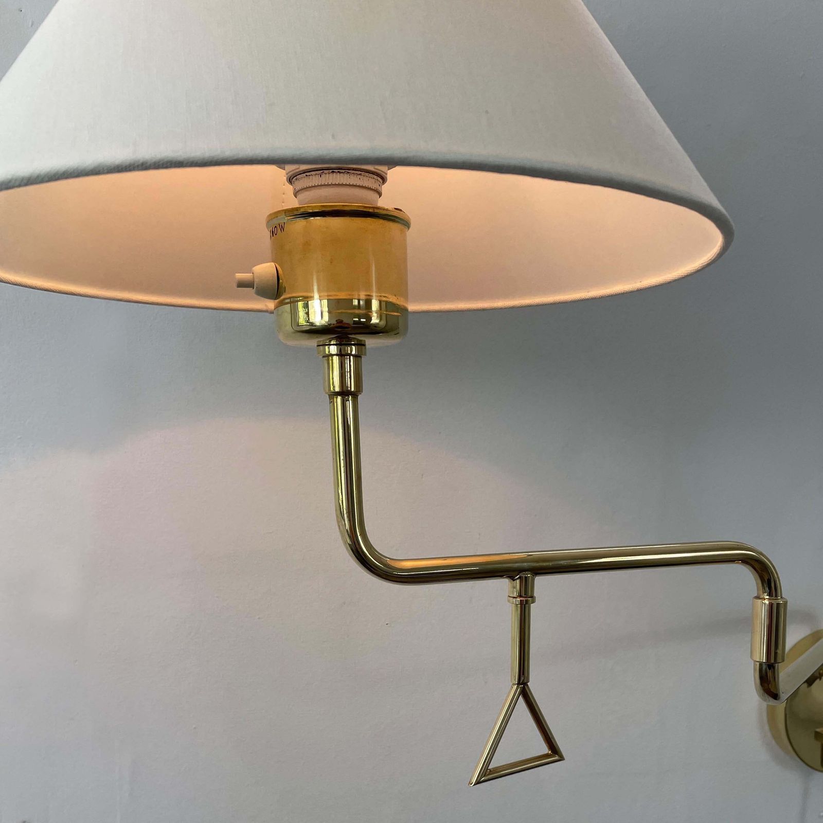 photo furniture Articulating Brass Wall Light, Armatur Hantverk Tibro, Sweden 1950s