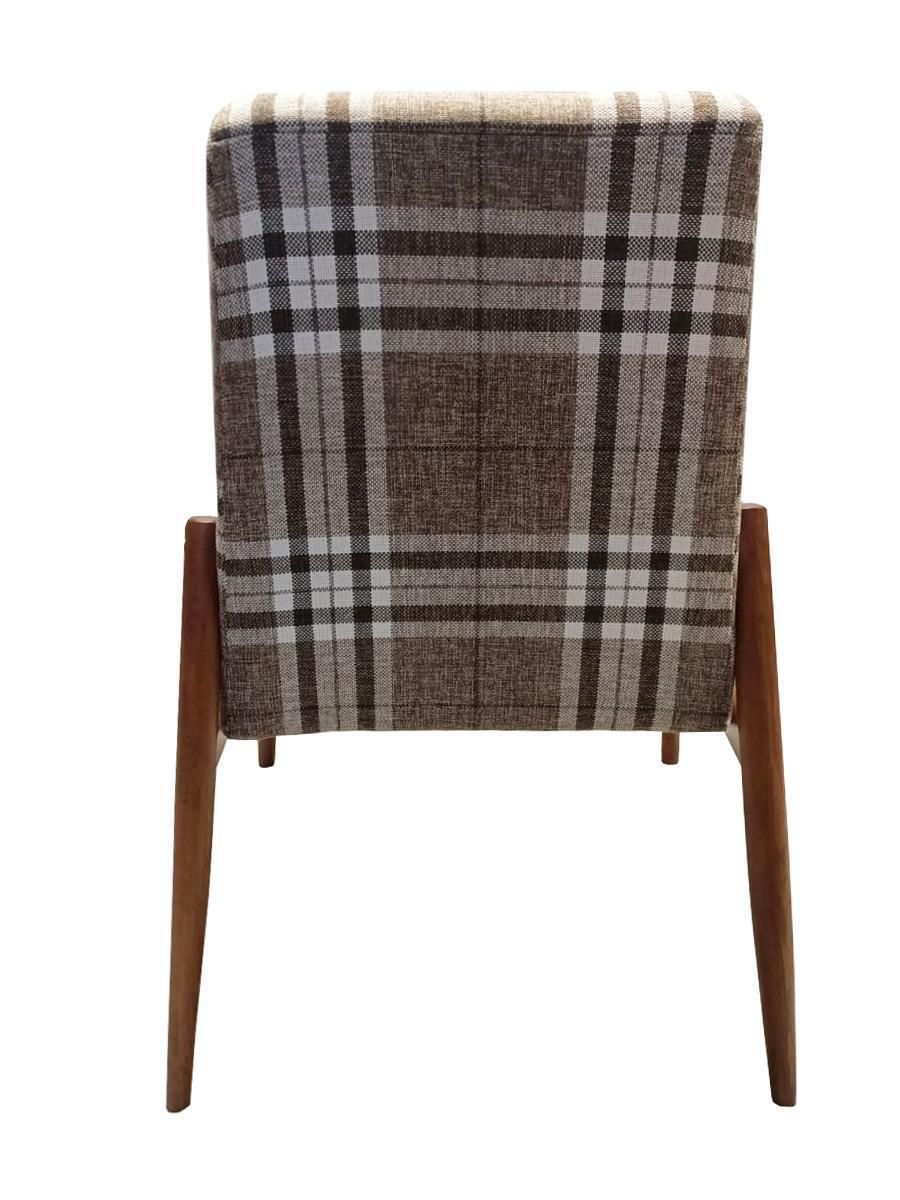 Pair Of Mid Century Beige Checkered Fabric Armchairs, Europe, 1960s photo 1327.0