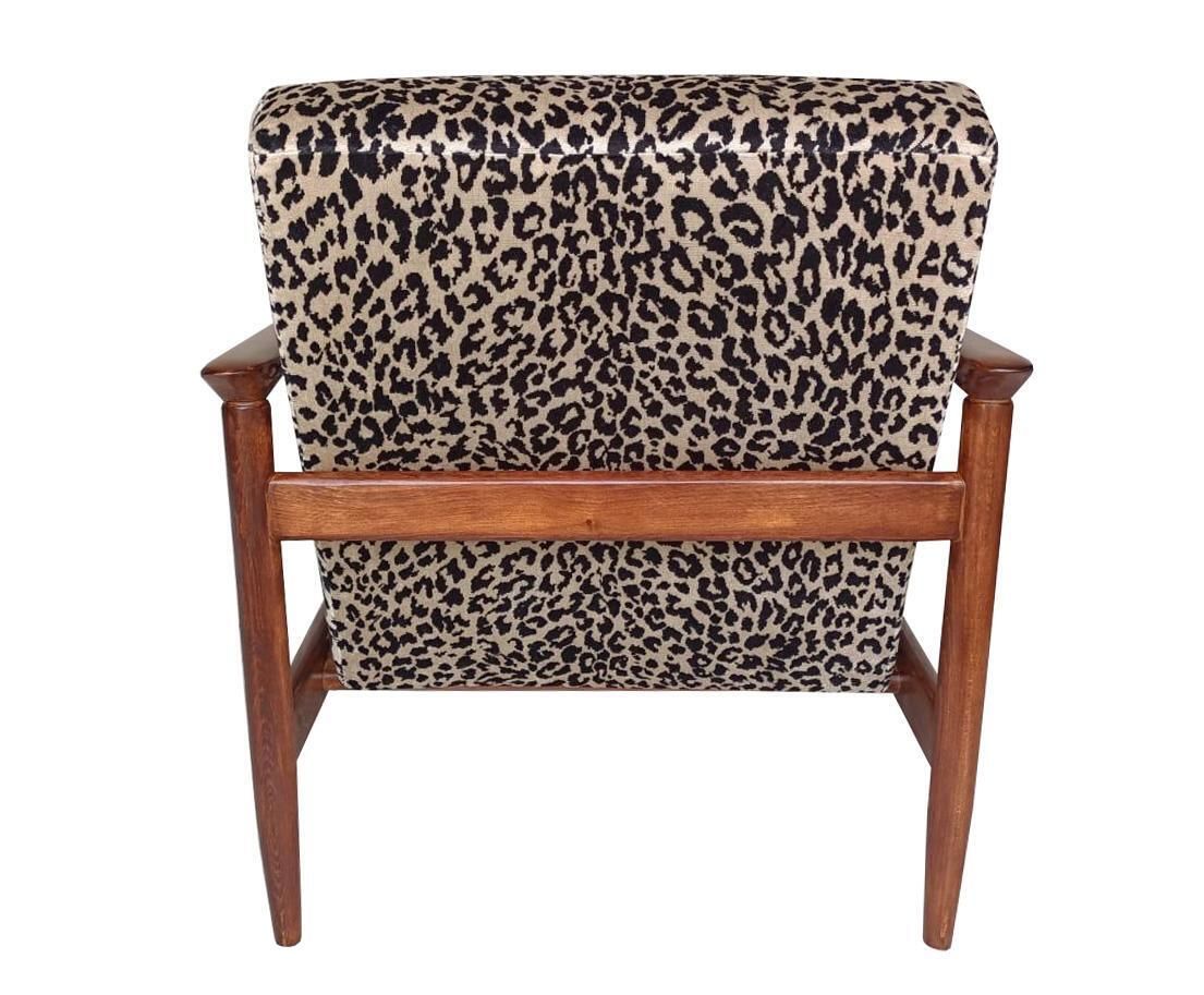 Pair Of Mid Century Beige Leopard Armchairs, Gfm 142, Edmund Homa, 1960s photo buy