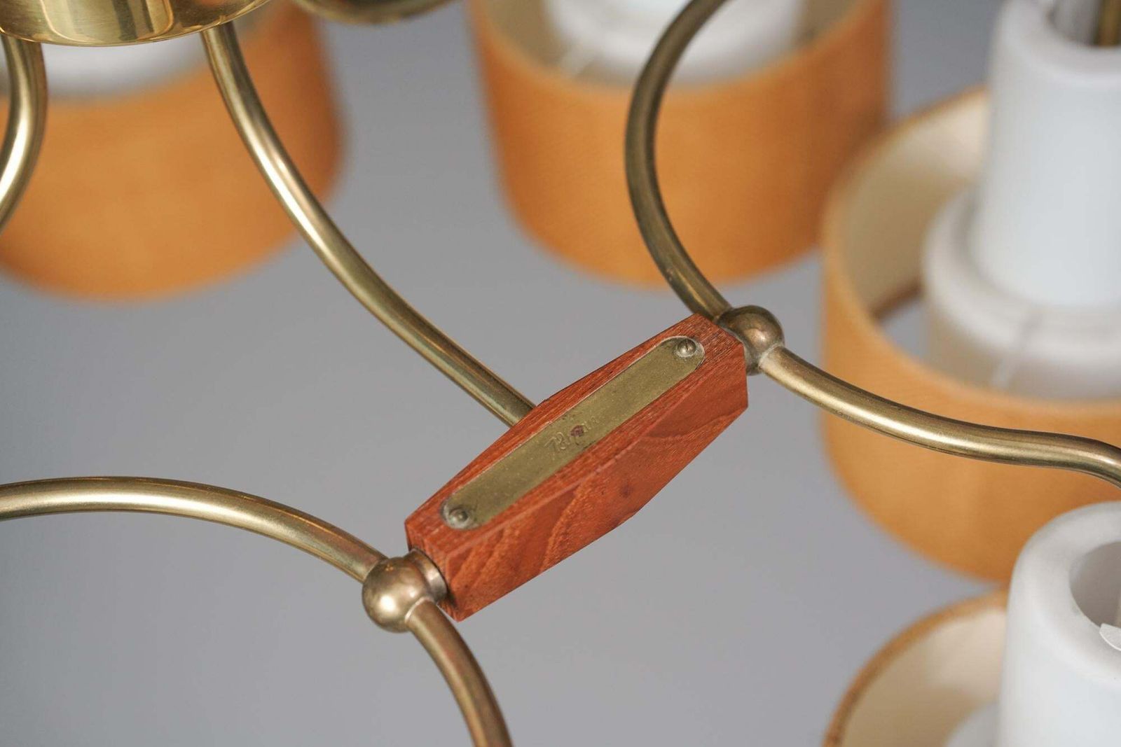 Model K1 169/8 Chandeliers / Flush Mounts, Paavo Tynell, Idman Oy, 1950/1960s photo vinterior