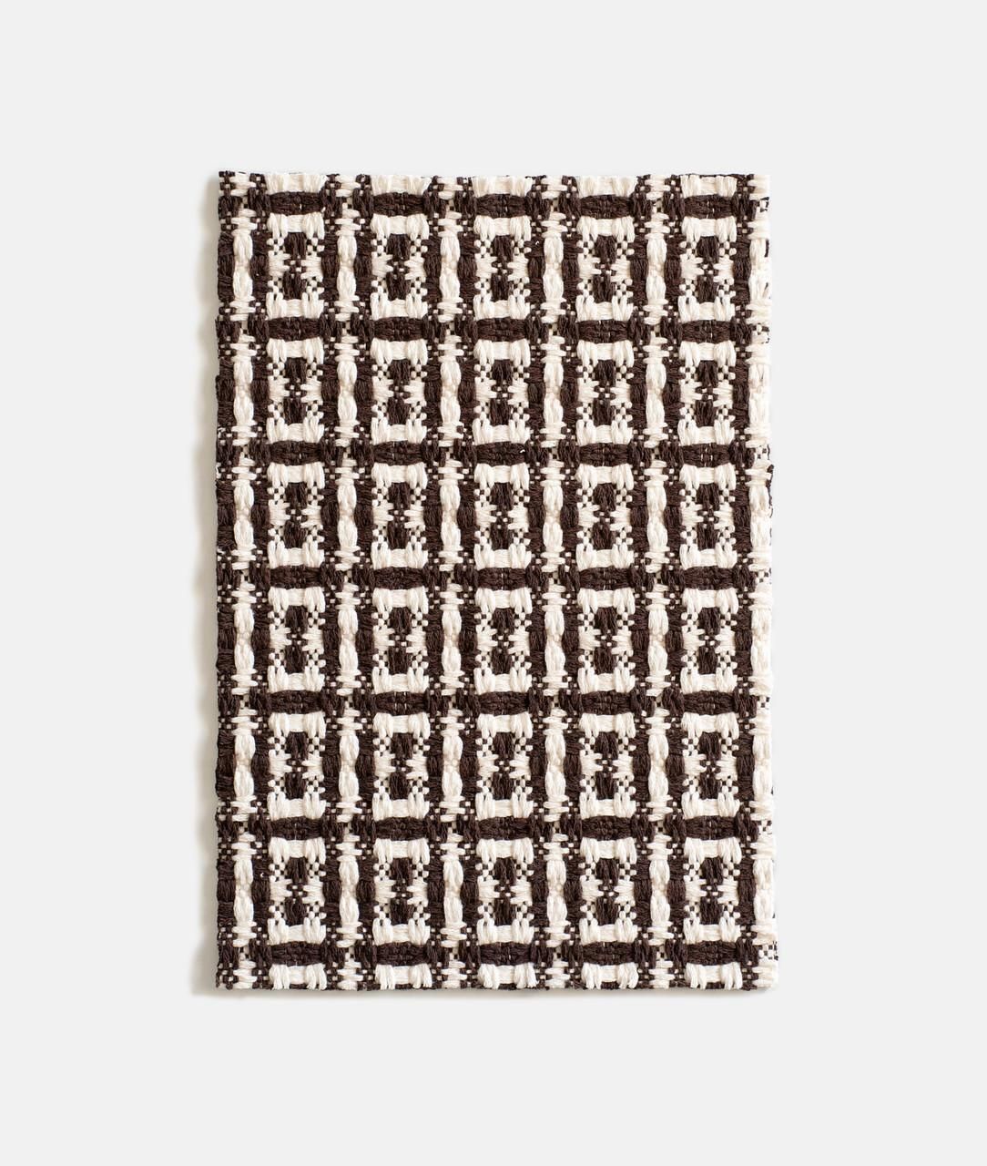 photo for sale Mid Century Gfm Stool In Geometric Tweed Jacquard Dedar, E. Homa, Europe, 1960s