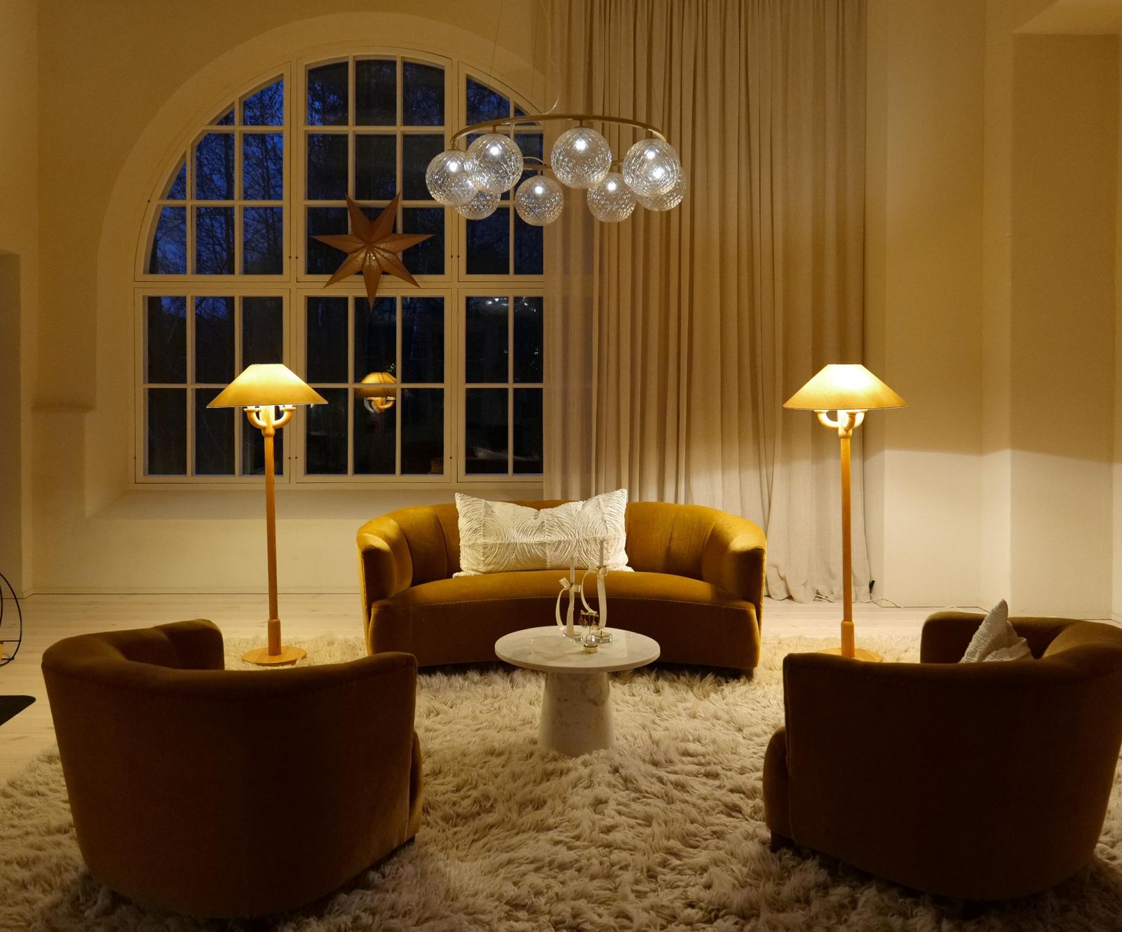 Scandinavian Modern Sculptural Floor Lamps Made In Pine, Sweden 1970s photo vintage