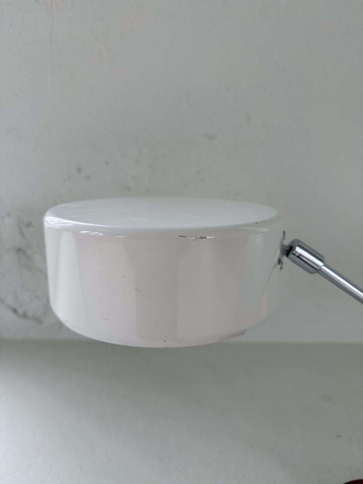 photo for sale Vintage Midcentury Brown Leather Chrome Atelje Lyktan Desk Lamp, Sweden