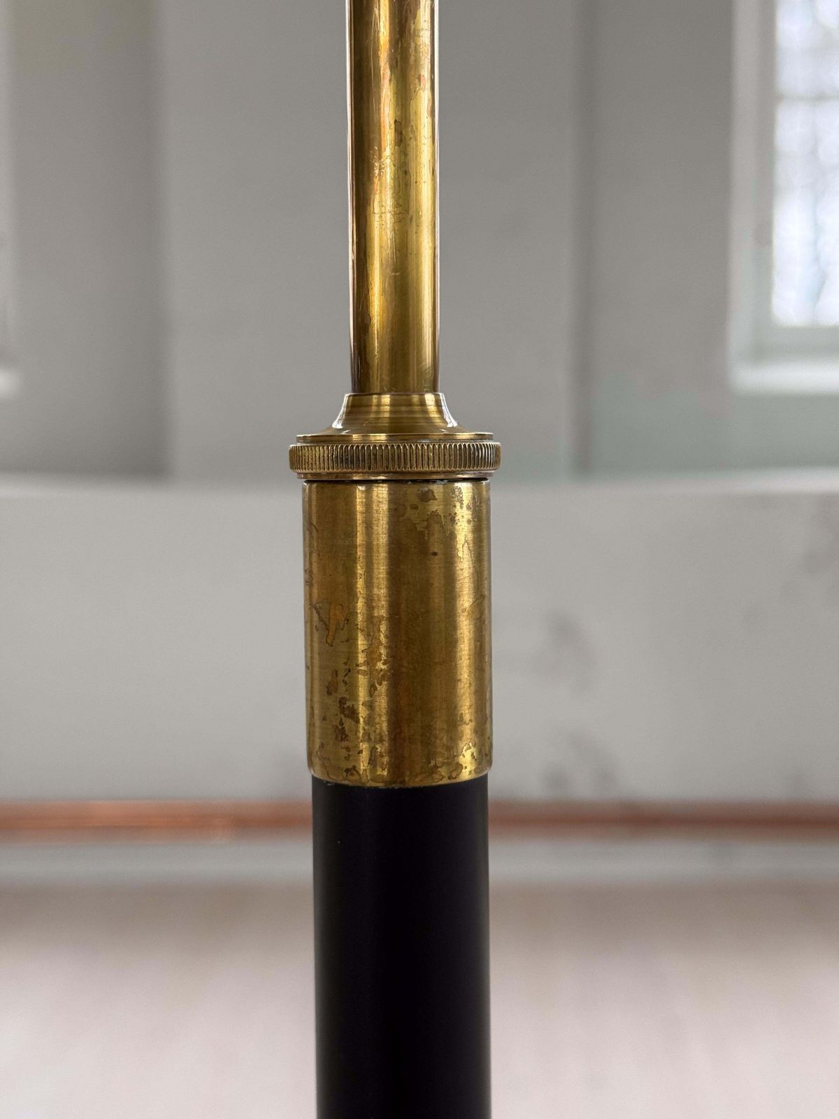 photo for sale Midcentury Modern Floor Lamp Aage Petersen, For Le Klint, Denmark, 1970s
