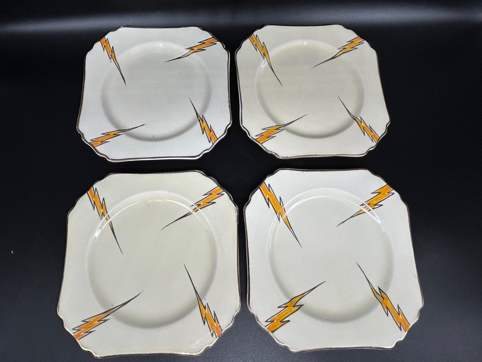 Art Deco Plates By Hugh Longport For Konny Kraft, 1920s, Set Of 12 photo Home Decor