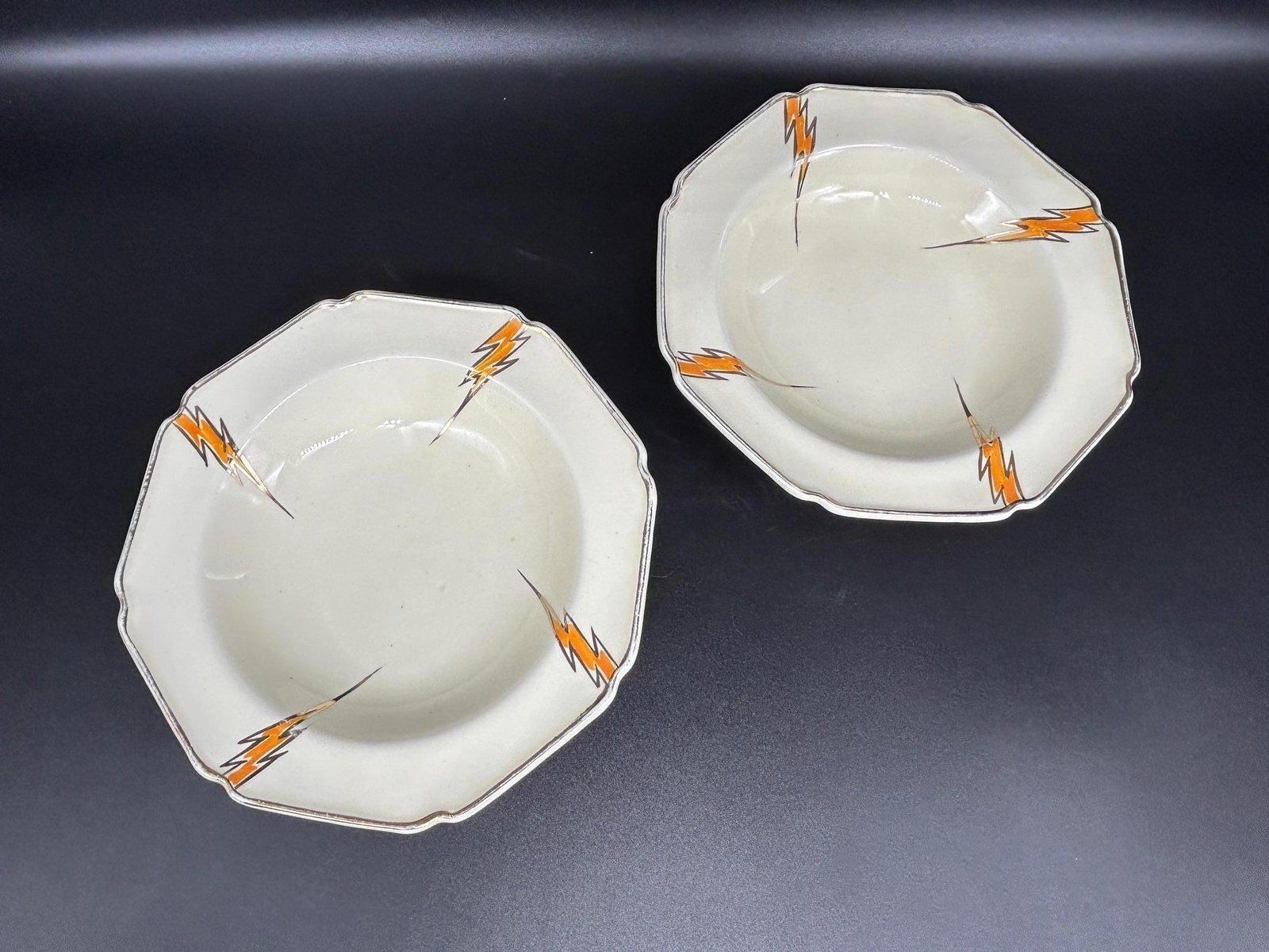 Art Deco Plates By Hugh Longport For Konny Kraft, 1920s, Set Of 12 photo buy
