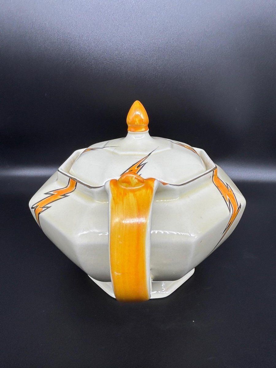 Art Deco Tea Set By Hugh Longport For Konny Kraft, 1920s, Set Of 3 photo for sale