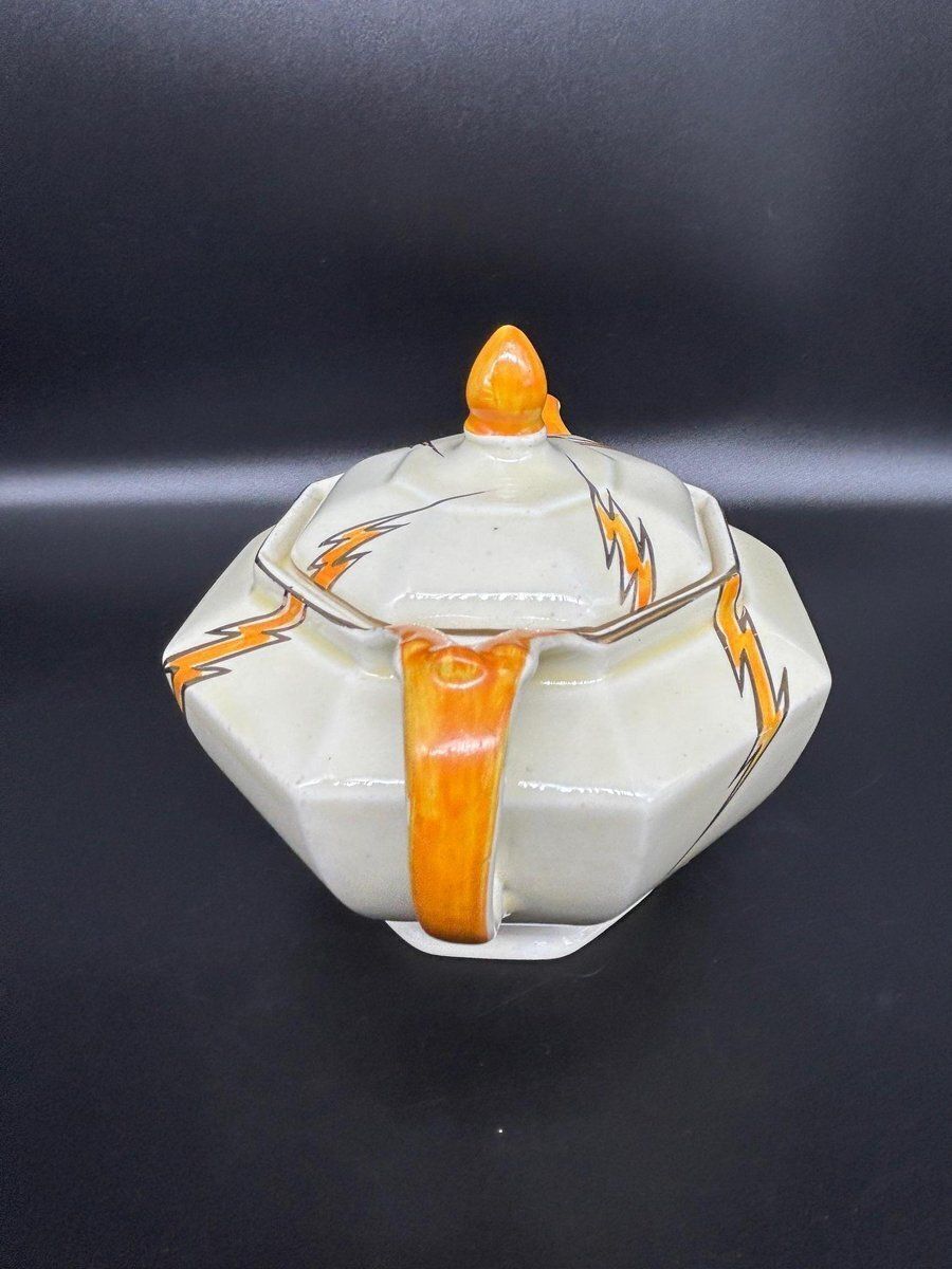 photo for sale Art Deco Tea Set By Hugh Longport For Konny Kraft, 1920s, Set Of 3