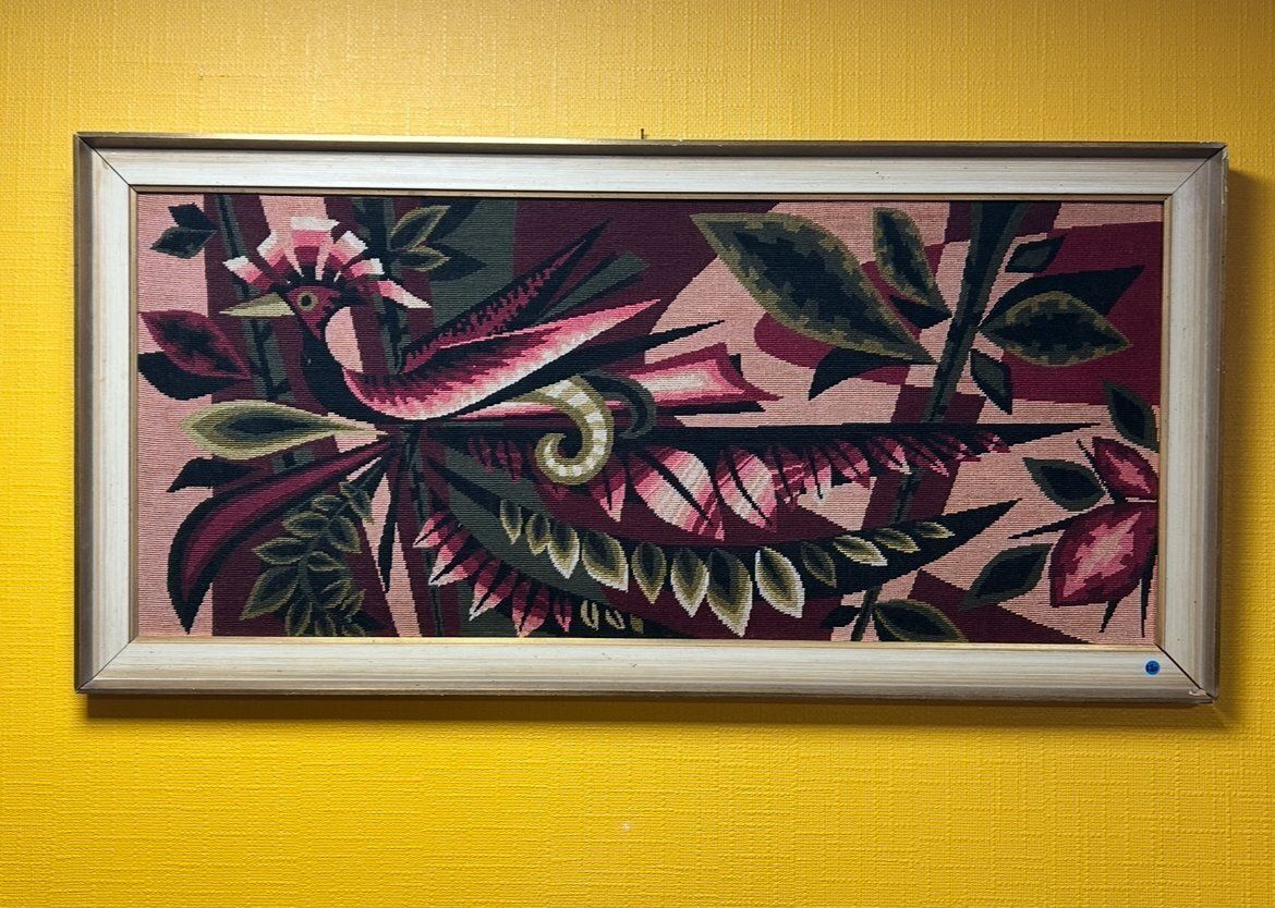 Large Framed Wall Tapestry, 1970