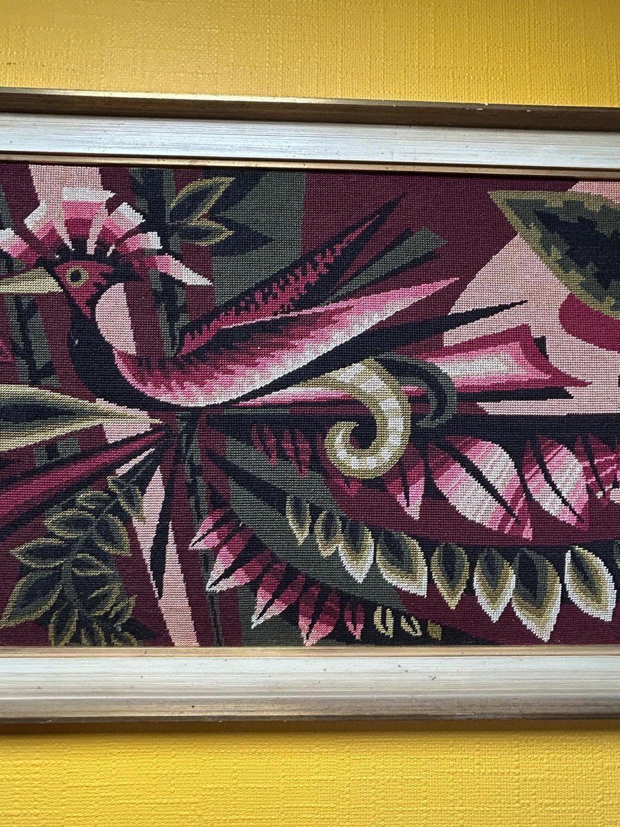 Large Framed Wall Tapestry, 1970 photo 368.0