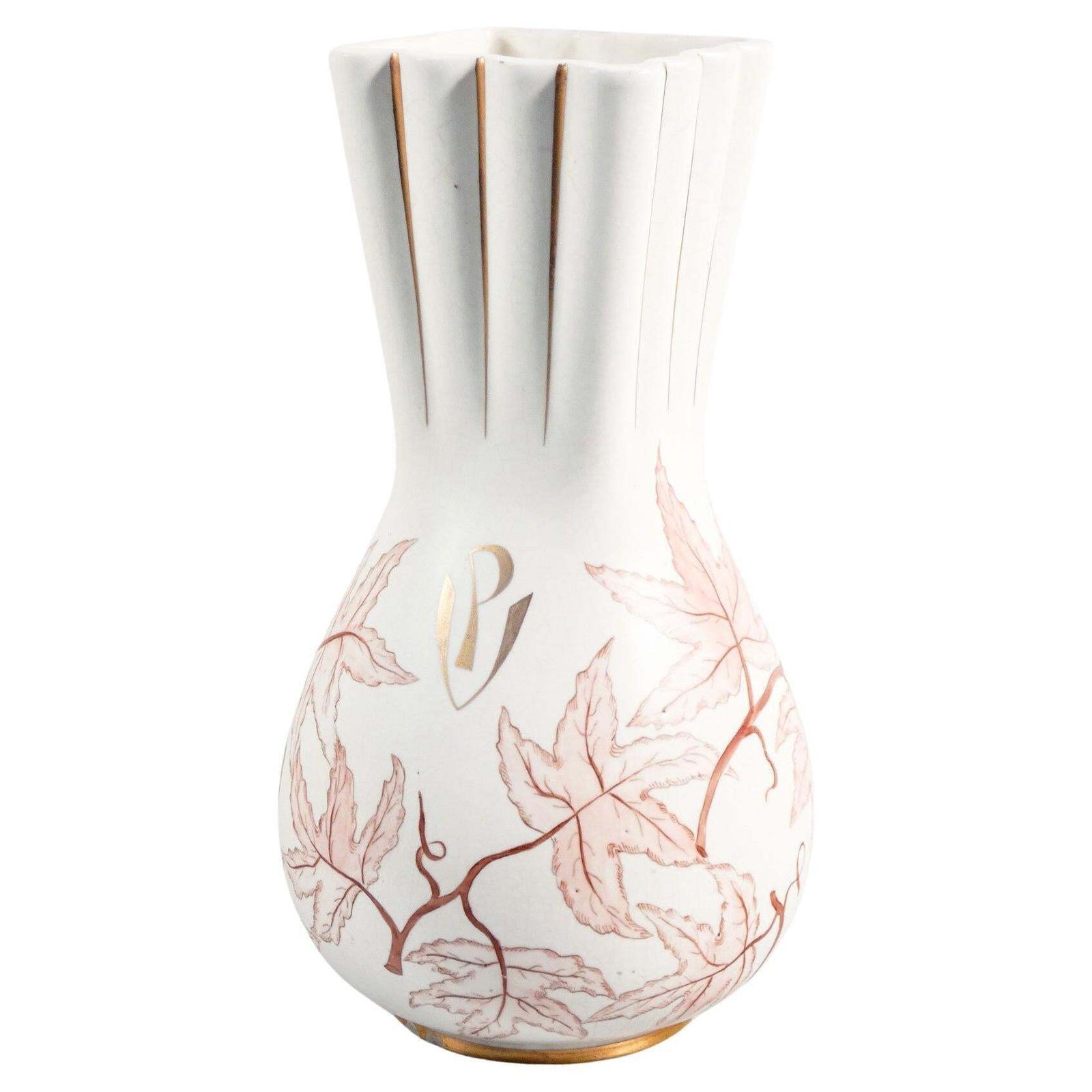Vaso In Ceramica Dipinta A Mano, Giovanni Gariboldi Per Richard Ginori. 1930s