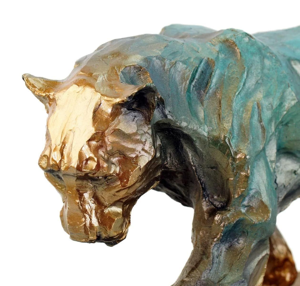 Walking Panther Statue In The Style Of Rembrandt Bugatti Bronze Sculpture photo 3620.0