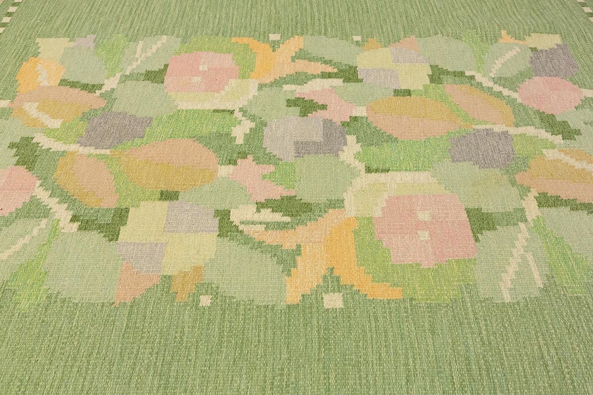 Scandinavian Rug Soft Color Palette photo vintage