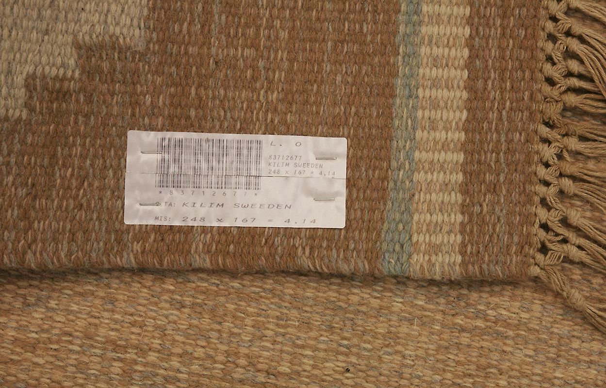 Scandinavian Rug Rollakan Signed Earthy Tones photo 3056.0