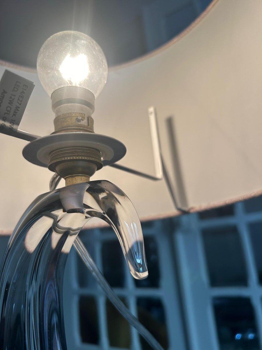 Vintage Crystal Table Lamp, 1950s photo vintage