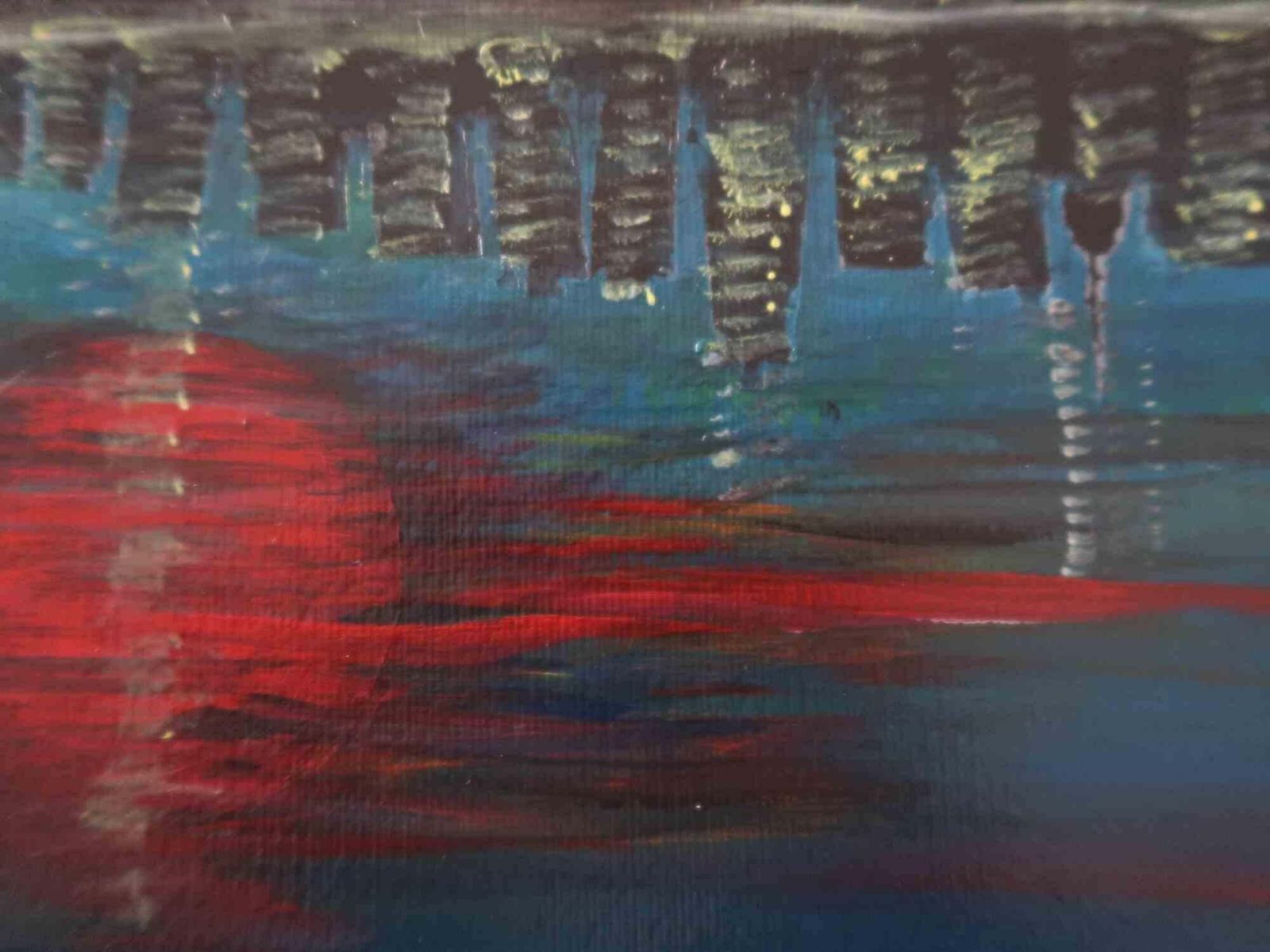 Anna Maria Cabonicity Sunset   Acrylic By Anna Maria Caboni   20252025 photo furniture