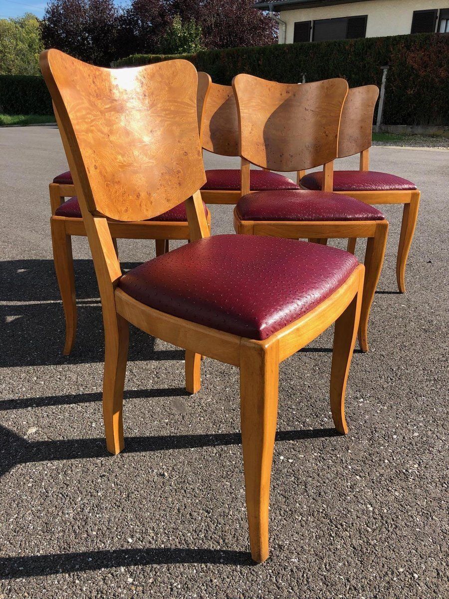 Art Deco Chairs And Table, 1930s, Set Of 7 photo furniture
